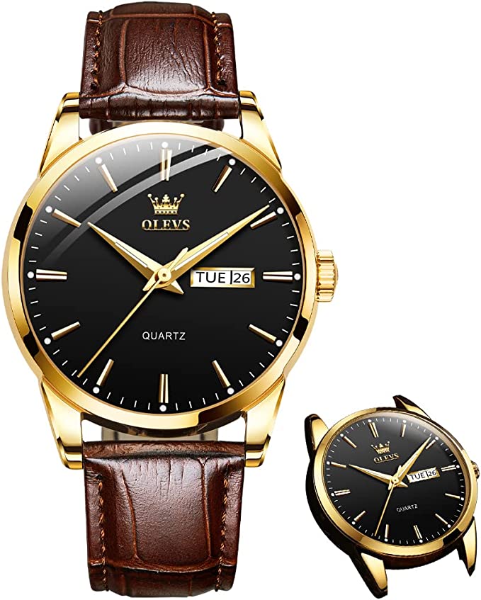 ⌚ ¡OFERTA POR TIEMPO LIMITADO 50% DE DESCUENTO! 💥 Reloj Sencillo para Hombre con Día y Fecha – Acero Inoxidable, Manecillas Luminosas, Clásico ✨