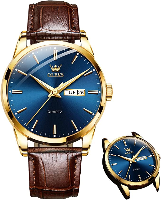 ⌚ ¡OFERTA POR TIEMPO LIMITADO 50% DE DESCUENTO! 💥 Reloj Sencillo para Hombre con Día y Fecha – Acero Inoxidable, Manecillas Luminosas, Clásico ✨