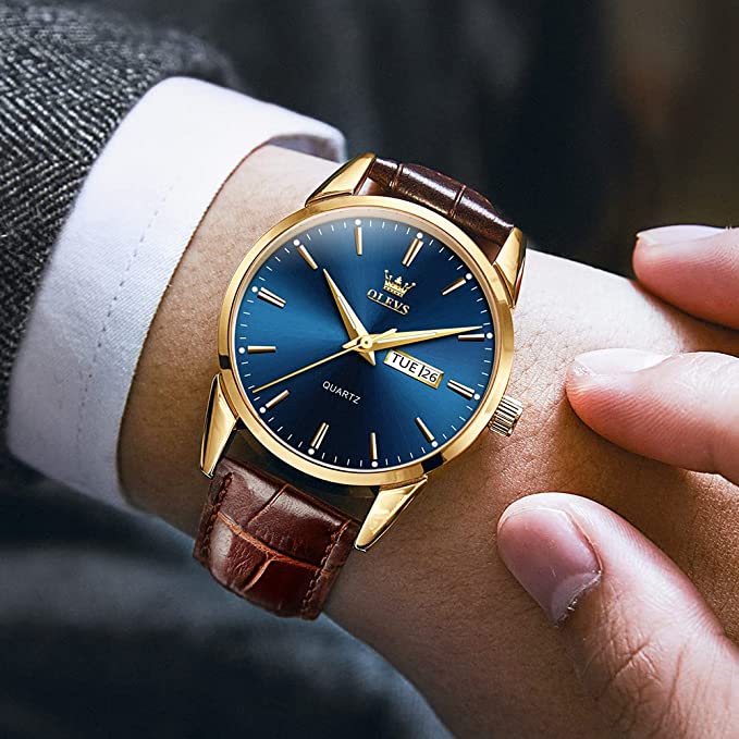 ⌚ ¡OFERTA POR TIEMPO LIMITADO 50% DE DESCUENTO! 💥 Reloj Sencillo para Hombre con Día y Fecha – Acero Inoxidable, Manecillas Luminosas, Clásico ✨
