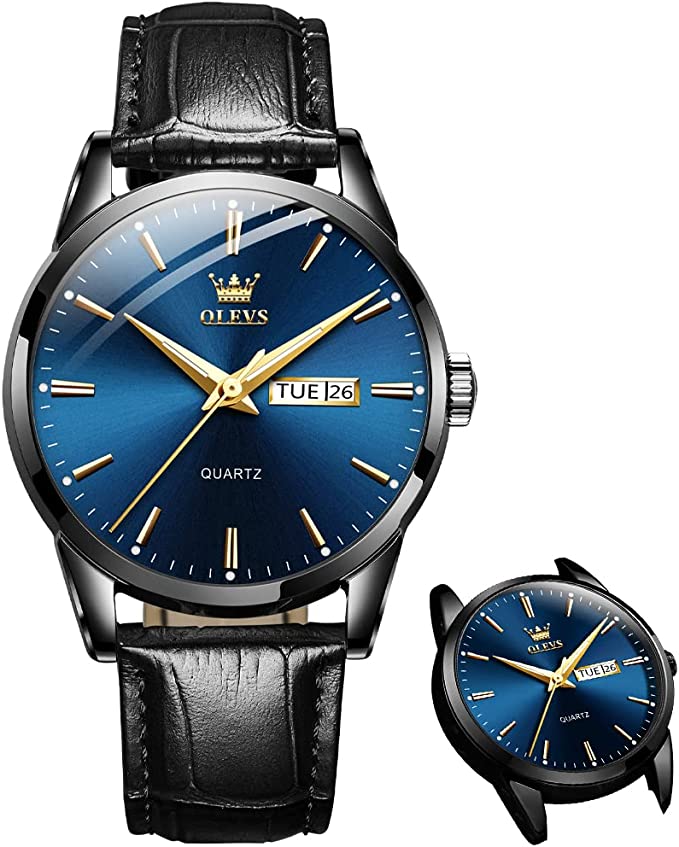 ⌚ ¡OFERTA POR TIEMPO LIMITADO 50% DE DESCUENTO! 💥 Reloj Sencillo para Hombre con Día y Fecha – Acero Inoxidable, Manecillas Luminosas, Clásico ✨