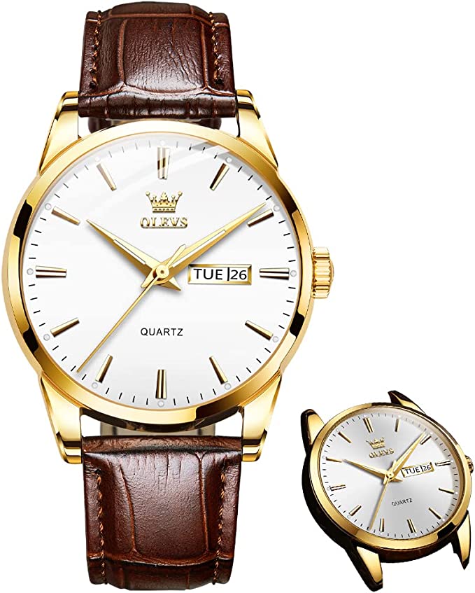 ⌚ ¡OFERTA POR TIEMPO LIMITADO 50% DE DESCUENTO! 💥 Reloj Sencillo para Hombre con Día y Fecha – Acero Inoxidable, Manecillas Luminosas, Clásico ✨