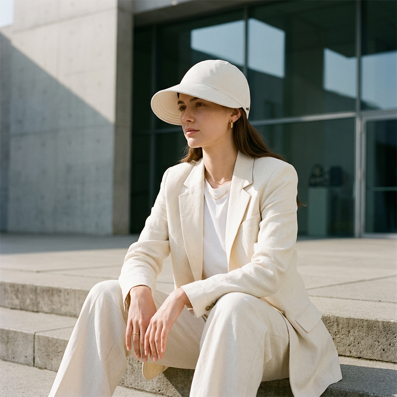 ⏳¡ÚLTIMO DÍA DE OFERTA!!🎁✨Sombrero solar elegante plegable para mujer UPF 50+ – Sombrero cubo de algodón de ala ancha con solapa protectora para cuello y correa regulable 🌞🇬🇧 | Compacto, transpirable e ideal para playa