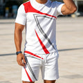 👕Conjunto de 2 Piezas para Hombre - Camiseta y Shorts Casuales de Verano