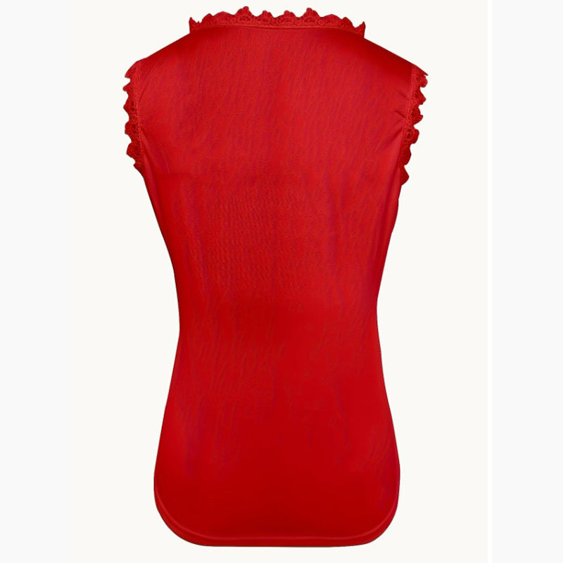 💝 Top de Tirantes de Encaje con Cuello Cuadrado Elegante para Mujer