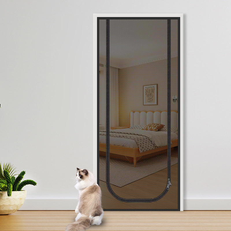 Puerta mosquitera de malla apta para mascotas