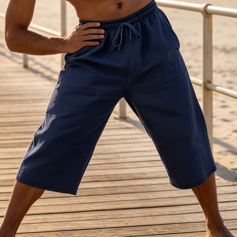 🌿 Oferta 2026 — ¡Más de 36,000 Vendidos!🔥⏰Pantalones Cortos Transpirables de Lino para Descanso