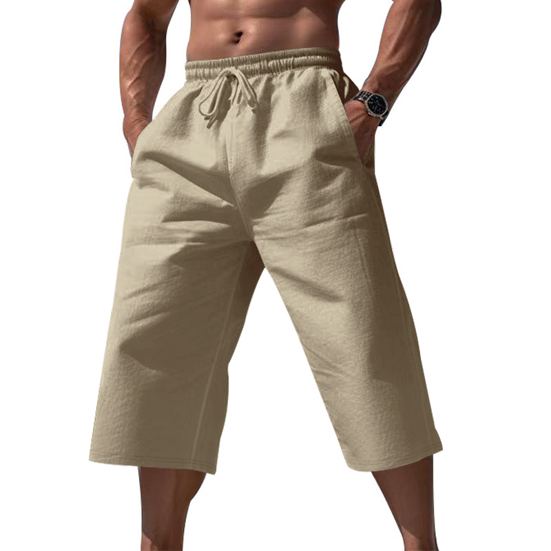 🌿 Oferta 2026 — ¡Más de 36,000 Vendidos!🔥⏰Pantalones Cortos Transpirables de Lino para Descanso