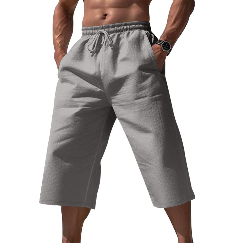🌿 Oferta 2026 — ¡Más de 36,000 Vendidos!🔥⏰Pantalones Cortos Transpirables de Lino para Descanso