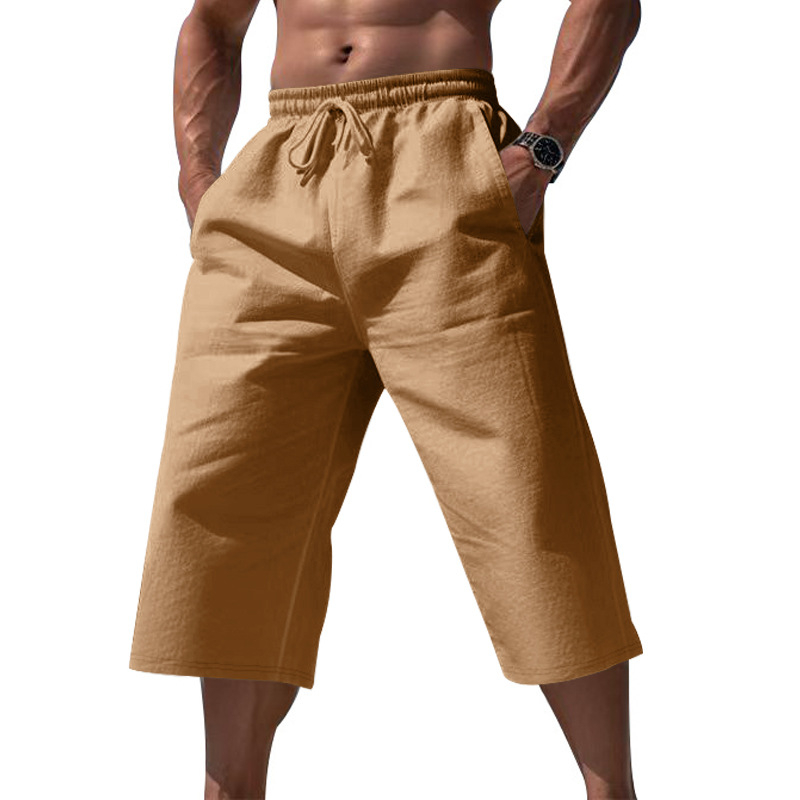 🌿 Oferta 2026 — ¡Más de 36,000 Vendidos!🔥⏰Pantalones Cortos Transpirables de Lino para Descanso