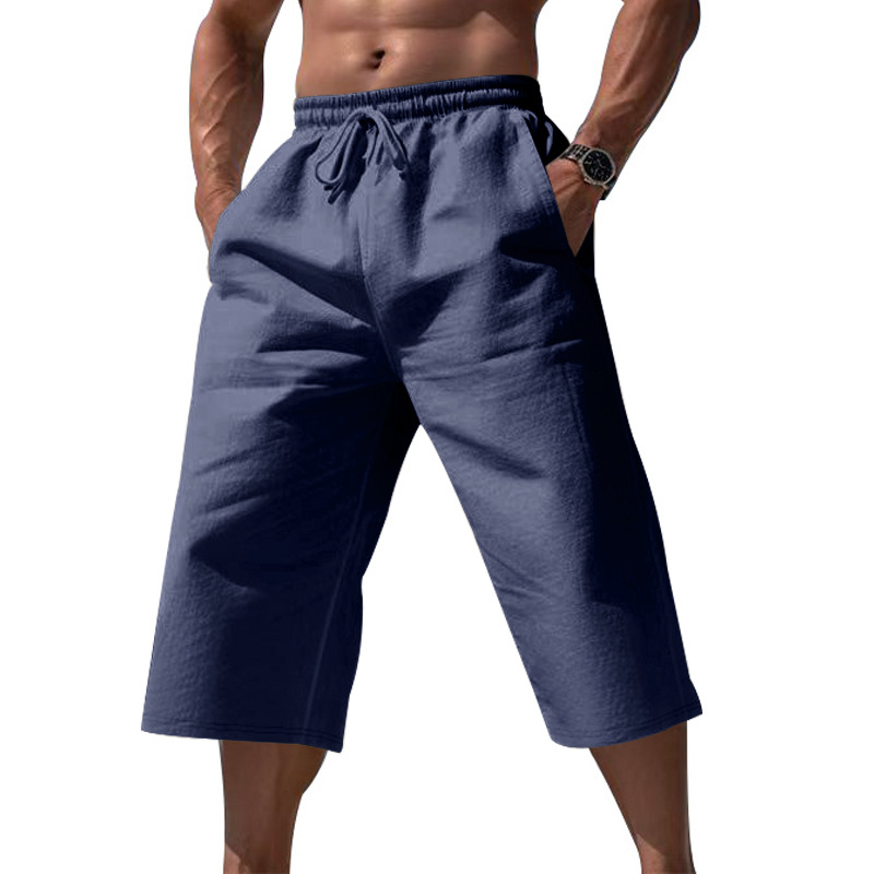 🌿 Oferta 2026 — ¡Más de 36,000 Vendidos!🔥⏰Pantalones Cortos Transpirables de Lino para Descanso