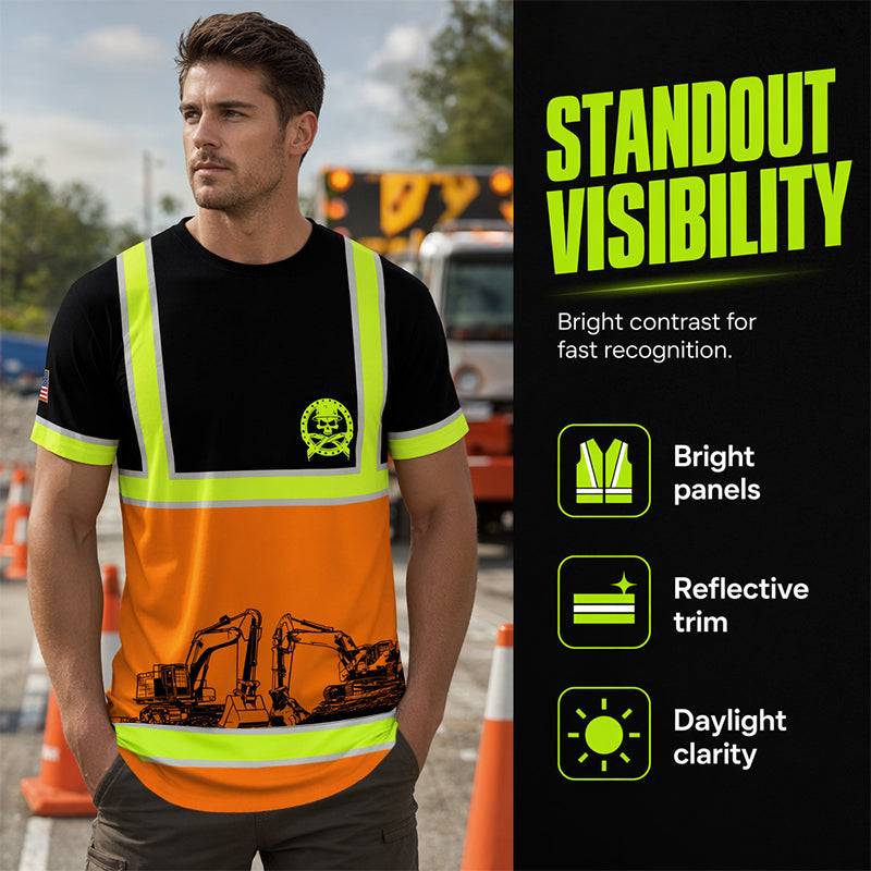 🦺 Venta 2026 — ¡Más de 11,000 Vendidos!🔥 Camiseta de Trabajo de Alta Visibilidad – Diseño de Seguridad Llamativo 🚧