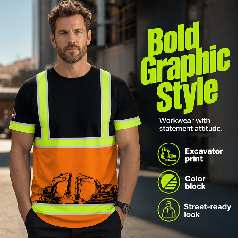 🦺 Venta 2026 — ¡Más de 11,000 Vendidos!🔥 Camiseta de Trabajo de Alta Visibilidad – Diseño de Seguridad Llamativo 🚧