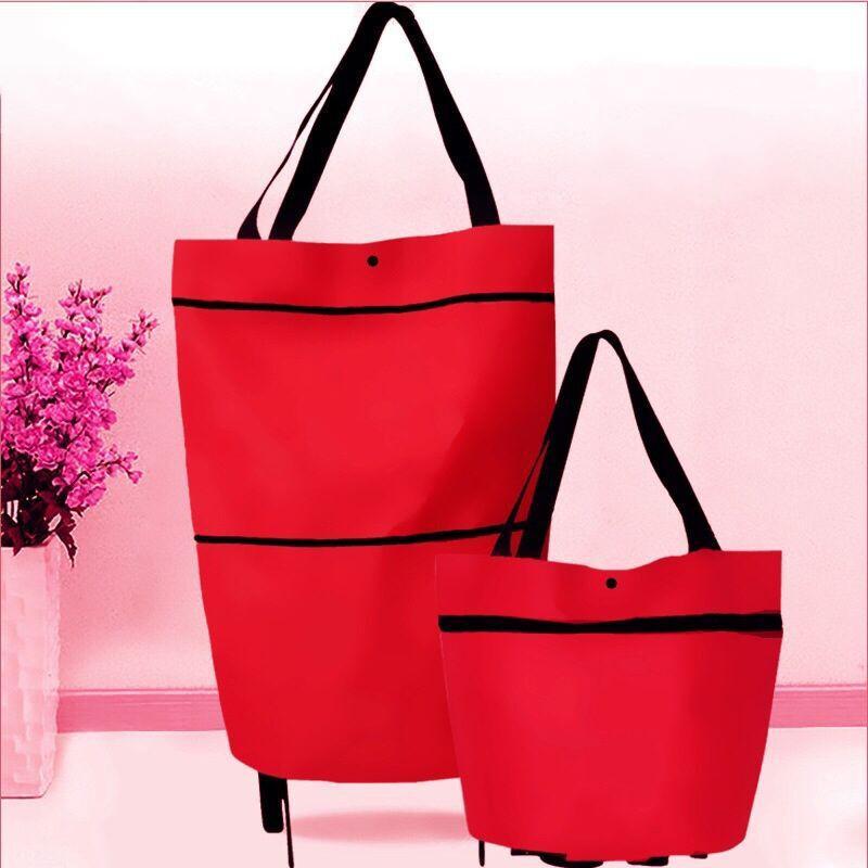 🛒✨ ¡OFERTA 50% OFF! Carrito de Compra Plegable 2 en 1 – Bolsa Portátil de Gran Capacidad 30L para Supermercado, Viajes y Uso Diario 🌿💪