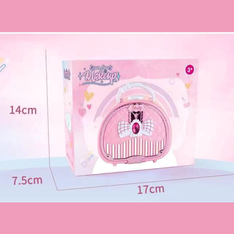 🏆OFERTA POR TIEMPO LIMITADO💄Set de Maquillaje Lavable para Niñas con Bolso Rosa Portátil