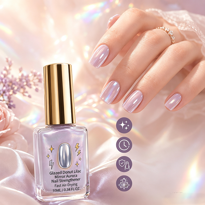 🎉 Oferta 2026 — ¡Más de 21 300 unidades vendidas!💜 Fortalecedor de Uñas Espejo Brillante Lila