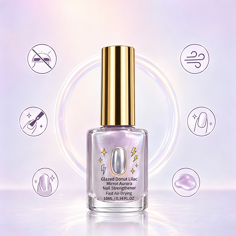 🎉 Oferta 2026 — ¡Más de 21 300 unidades vendidas!💜 Fortalecedor de Uñas Espejo Brillante Lila