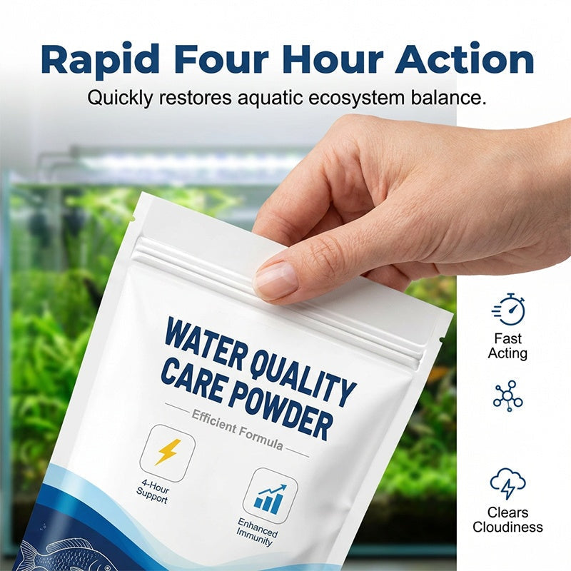 ⏰🔥 ¡OFERTA 50% OFF! 🐟✨ Polvo Purificador de Agua para Acuario y Estanque – Agua Cristalina en Solo Horas, Seguro para Peces y Plantas 🌿💧