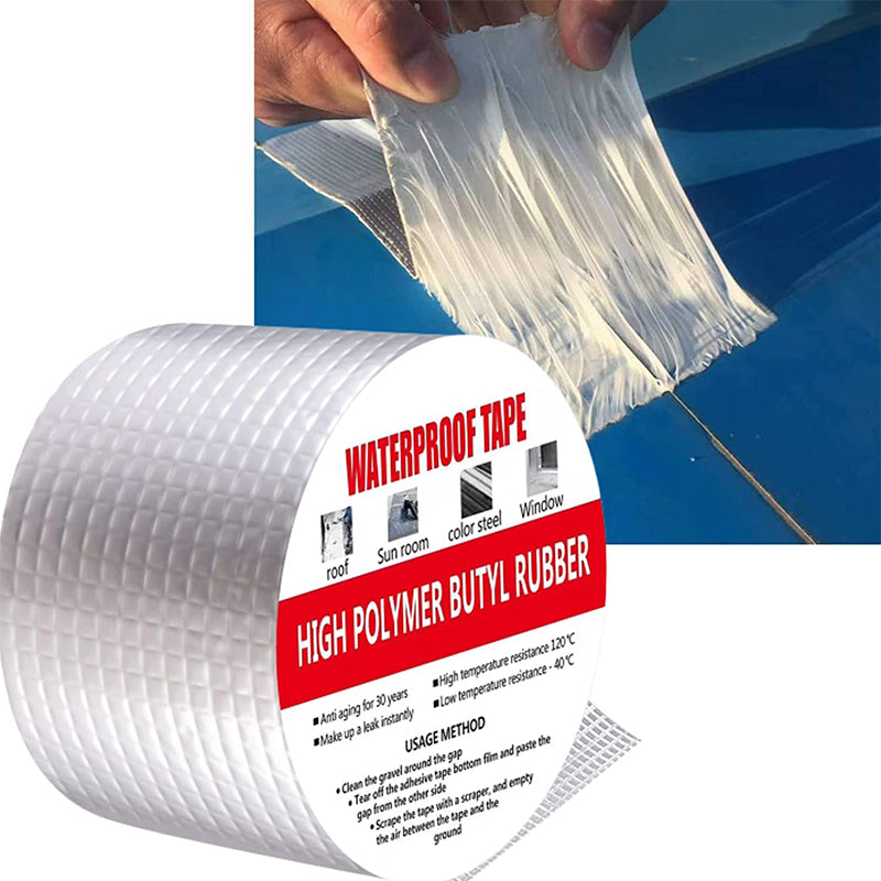 🛡️ 50% dto. Cinta impermeable de aluminio reforzado – sella grietas, techos y tuberías. Resistente a la intemperie y temperaturas extremas! 💧✨