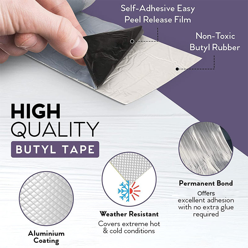 🛡️ 50% dto. Cinta impermeable de aluminio reforzado – sella grietas, techos y tuberías. Resistente a la intemperie y temperaturas extremas! 💧✨