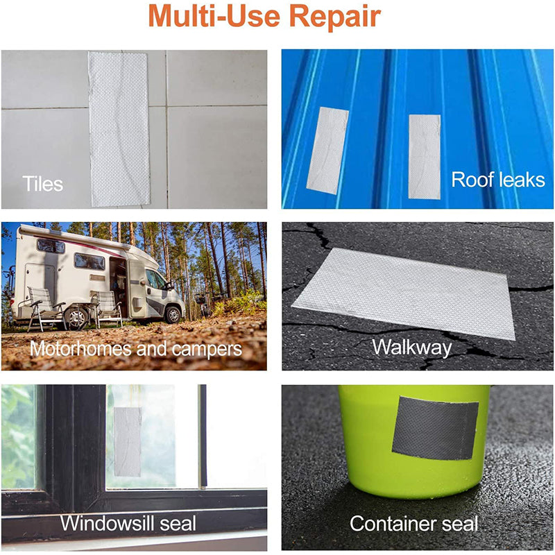 🛡️ 50% dto. Cinta impermeable de aluminio reforzado – sella grietas, techos y tuberías. Resistente a la intemperie y temperaturas extremas! 💧✨