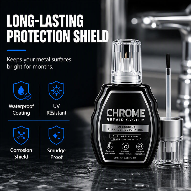 ✨ 50% dto. Kit restaurador de cromo – brillo metálico instantáneo, protección duradera. Pule y protege todo tipo de metales! 🛡️🚗