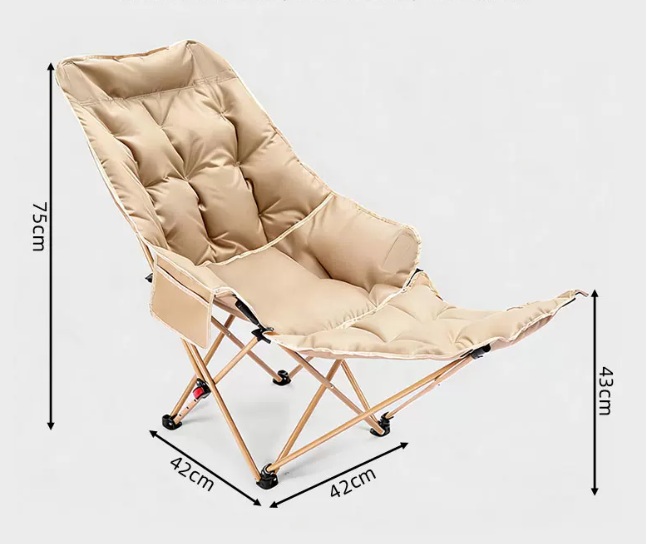 🪑 50% OFF 🔥 Silla Reclinable Plegable – ¡+50K Vendidos! 4 Posiciones, Patas Extensibles y Soporta 300 lbs para Camping y Playa 🏕️✨