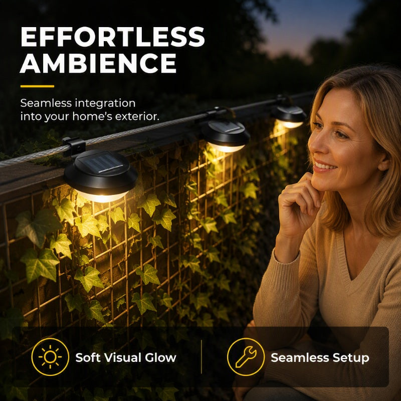☀️ 50% dto. Luces solares eco-bright – cero coste eléctrico, iluminación toda la noche. Resistentes a la intemperie, ABS y acrílico de alta calidad! ✨🏡