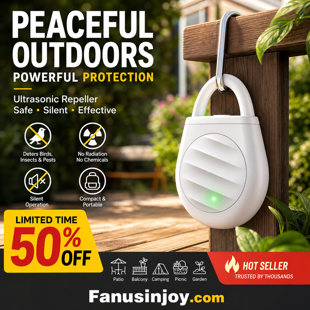 ⏰🔥 ¡OFERTA 50% OFF! 🦟🔊 Repelente Ultrasónico Portátil contra Plagas – Protección Sin Químicos, Seguro para Hogar, Camping y Exteriores 🌿✨